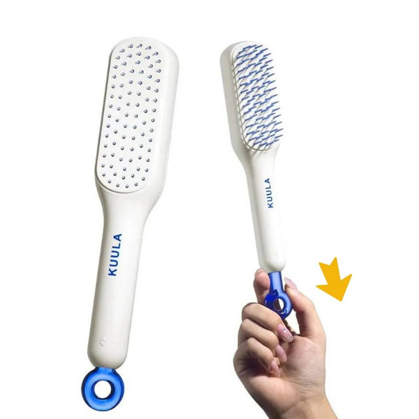 Brosse à Cheveux Auto-Nettoyante Peigne Innovant - KUULA