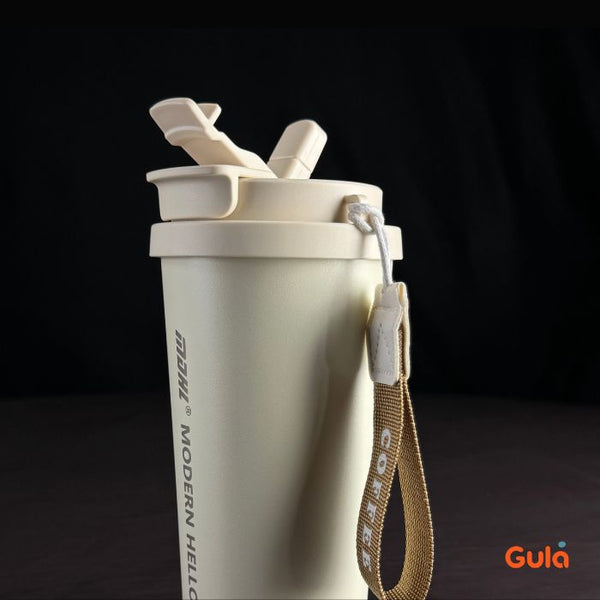 Mug Isotherme Elegant Premium - Thermos en Acier inoxydable & Céramique 530ML - MDHL